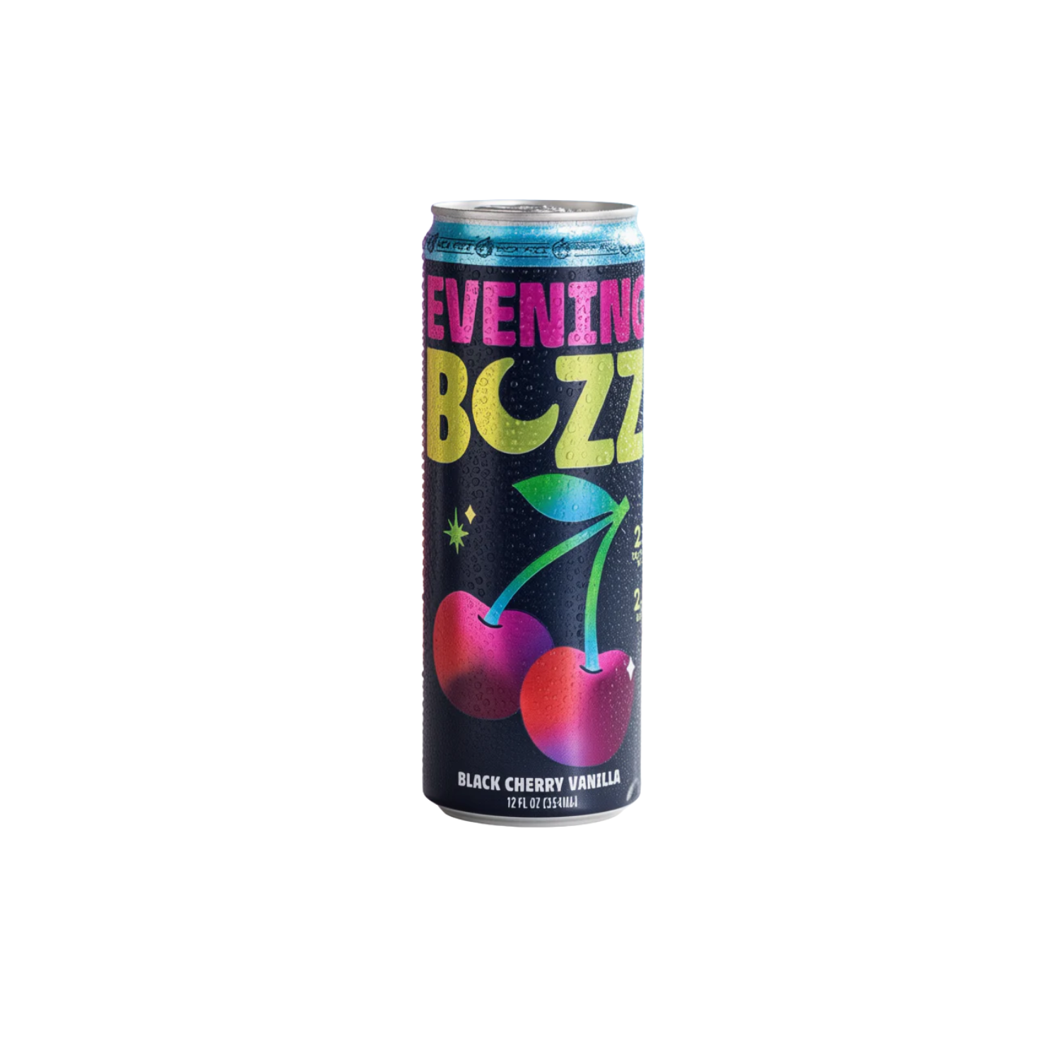 SAVE 50% OFF - Kick Fizz THC Beverages 12oz / Black Cherry Vanilla 2MG THC + 2MG CBD (Reg. Price $4)